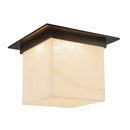 One Light Flush Mount<br /><span style="color:#4AB0CE;">Entrega: 4-10 dias en USA</span><br /><span style="color:#4AB0CE;font-size:60%;">PREGUNTE POR ENTREGA EN PANAMA</span><br />Collection: Mineral<br />Finish: Urban Bronze/Alabaster