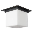 One Light Flush Mount<br /><span style="color:#4AB0CE;">Entrega: 4-10 dias en USA</span><br /><span style="color:#4AB0CE;font-size:60%;">PREGUNTE POR ENTREGA EN PANAMA</span><br />Collection: Mineral<br />Finish: Urban Bronze/Matte Opal Glass