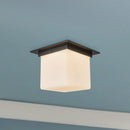 Alora - FM356118UBOP - One Light Flush Mount - Mineral - Urban Bronze/Matte Opal Glass