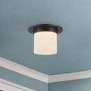 Alora - FM360085UBAR - One Light Flush Mount - Mineral - Urban Bronze/Alabaster