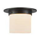 One Light Flush Mount<br /><span style="color:#4AB0CE;">Entrega: 1-2 semanas en USA</span><br /><span style="color:#4AB0CE;font-size:60%;">PREGUNTE POR ENTREGA EN PANAMA</span><br />Collection: Mineral<br />Finish: Urban Bronze/Alabaster
