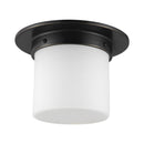 One Light Flush Mount<br /><span style="color:#4AB0CE;">Entrega: 1-2 semanas en USA</span><br /><span style="color:#4AB0CE;font-size:60%;">PREGUNTE POR ENTREGA EN PANAMA</span><br />Collection: Mineral<br />Finish: Urban Bronze/Matte Opal Glass