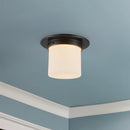 Alora - FM360085UBOP - One Light Flush Mount - Mineral - Urban Bronze/Matte Opal Glass