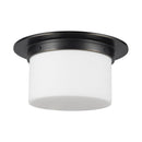 Two Light Flush Mount<br /><span style="color:#4AB0CE;">Entrega: 3-4 semanas en USA</span><br /><span style="color:#4AB0CE;font-size:60%;">PREGUNTE POR ENTREGA EN PANAMA</span><br />Collection: Mineral<br />Finish: Urban Bronze/Matte Opal Glass