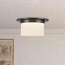 Alora - FM360115UBOP - Two Light Flush Mount - Mineral - Urban Bronze/Matte Opal Glass