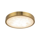 LED Flush Mount<br /><span style="color:#4AB0CE;">Entrega: 4-10 dias en USA</span><br /><span style="color:#4AB0CE;font-size:60%;">PREGUNTE POR ENTREGA EN PANAMA</span><br />Collection: Evelyn<br />Finish: Brushed Gold/Alabaster