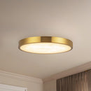 Alora - FM653009BGAR - LED Flush Mount - Evelyn - Brushed Gold/Alabaster