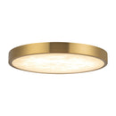 LED Flush Mount<br /><span style="color:#4AB0CE;">Entrega: 4-10 dias en USA</span><br /><span style="color:#4AB0CE;font-size:60%;">PREGUNTE POR ENTREGA EN PANAMA</span><br />Collection: Evelyn<br />Finish: Brushed Gold/Alabaster