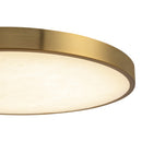LED Flush Mount<br /><span style="color:#4AB0CE;">Entrega: 4-10 dias en USA</span><br /><span style="color:#4AB0CE;font-size:60%;">PREGUNTE POR ENTREGA EN PANAMA</span><br />Collection: Evelyn<br />Finish: Brushed Gold/Alabaster