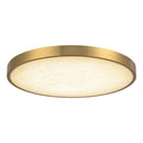 LED Flush Mount<br /><span style="color:#4AB0CE;">Entrega: 4-10 dias en USA</span><br /><span style="color:#4AB0CE;font-size:60%;">PREGUNTE POR ENTREGA EN PANAMA</span><br />Collection: Evelyn<br />Finish: Brushed Gold/Alabaster