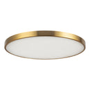 LED Flush Mount<br /><span style="color:#4AB0CE;">Entrega: 4-10 dias en USA</span><br /><span style="color:#4AB0CE;font-size:60%;">PREGUNTE POR ENTREGA EN PANAMA</span><br />Collection: Evelyn<br />Finish: Brushed Gold/Alabaster
