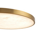 LED Flush Mount<br /><span style="color:#4AB0CE;">Entrega: 4-10 dias en USA</span><br /><span style="color:#4AB0CE;font-size:60%;">PREGUNTE POR ENTREGA EN PANAMA</span><br />Collection: Evelyn<br />Finish: Brushed Gold/Alabaster