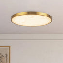 Alora - FM653015BGAR - LED Flush Mount - Evelyn - Brushed Gold/Alabaster