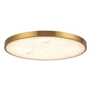 LED Flush Mount<br /><span style="color:#4AB0CE;">Entrega: 4-10 dias en USA</span><br /><span style="color:#4AB0CE;font-size:60%;">PREGUNTE POR ENTREGA EN PANAMA</span><br />Collection: Evelyn<br />Finish: Brushed Gold/Alabaster