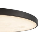 LED Flush Mount<br /><span style="color:#4AB0CE;">Entrega: 4-10 dias en USA</span><br /><span style="color:#4AB0CE;font-size:60%;">PREGUNTE POR ENTREGA EN PANAMA</span><br />Collection: Evelyn<br />Finish: Matte Black/Alabaster