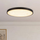 Alora - FM653015MBAR - LED Flush Mount - Evelyn - Matte Black/Alabaster