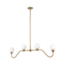 Four Light Linear Pendant<br /><span style="color:#4AB0CE;">Entrega: 1-2 semanas en USA</span><br /><span style="color:#4AB0CE;font-size:60%;">PREGUNTE POR ENTREGA EN PANAMA</span><br />Collection: Beckett<br />Finish: Brushed Gold