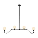 Four Light Linear Pendant<br /><span style="color:#4AB0CE;">Entrega: 3-4 semanas en USA</span><br /><span style="color:#4AB0CE;font-size:60%;">PREGUNTE POR ENTREGA EN PANAMA</span><br />Collection: Beckett<br />Finish: Matte Black