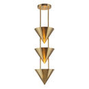 Alora - PD341328PTB - Three Light Pendant - Versus - Patina Brass