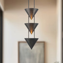 Alora - PD341328STA - Three Light Pendant - Versus - Aged Steel