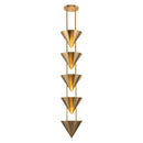 Alora - PD341548PTB - Five Light Pendant - Versus - Patina Brass