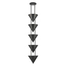 Five Light Pendant<br /><span style="color:#4AB0CE;">Entrega: 4-10 dias en USA</span><br /><span style="color:#4AB0CE;font-size:60%;">PREGUNTE POR ENTREGA EN PANAMA</span><br />Collection: Versus<br />Finish: Aged Steel