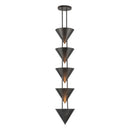 Five Light Pendant<br /><span style="color:#4AB0CE;">Entrega: 4-10 dias en USA</span><br /><span style="color:#4AB0CE;font-size:60%;">PREGUNTE POR ENTREGA EN PANAMA</span><br />Collection: Versus<br />Finish: Aged Steel