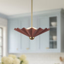 LED Pendant<br /><span style="color:#4AB0CE;">Entrega: 4-10 dias en USA</span><br /><span style="color:#4AB0CE;font-size:60%;">PREGUNTE POR ENTREGA EN PANAMA</span><br />Collection: Furrow<br />Finish: Burgundy