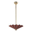 Alora - PD354016BGD - LED Pendant - Furrow - Burgundy