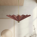 Alora - PD354125BGD - LED Pendant - Furrow - Burgundy