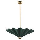 Alora - PD354125PGN - LED Pendant - Furrow - Pine Green