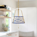 Alora - PD675213BGBL - Two Light Pendant - Scout - Brushed Gold/Blue Linen