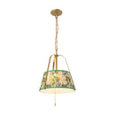 Two Light Pendant<br /><span style="color:#4AB0CE;">Entrega: 3-4 semanas en USA</span><br /><span style="color:#4AB0CE;font-size:60%;">PREGUNTE POR ENTREGA EN PANAMA</span><br />Collection: Scout<br />Finish: Brushed Gold/Green Linen
