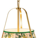 Two Light Pendant<br /><span style="color:#4AB0CE;">Entrega: 3-4 semanas en USA</span><br /><span style="color:#4AB0CE;font-size:60%;">PREGUNTE POR ENTREGA EN PANAMA</span><br />Collection: Scout<br />Finish: Brushed Gold/Green Linen