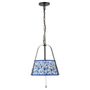 Two Light Pendant<br /><span style="color:#4AB0CE;">Entrega: 4-10 dias en USA</span><br /><span style="color:#4AB0CE;font-size:60%;">PREGUNTE POR ENTREGA EN PANAMA</span><br />Collection: Scout<br />Finish: Matte Black/Blue Linen