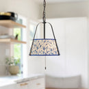 Alora - PD675213MBBL - Two Light Pendant - Scout - Matte Black/Blue Linen