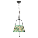 Two Light Pendant<br /><span style="color:#4AB0CE;">Entrega: 4-10 dias en USA</span><br /><span style="color:#4AB0CE;font-size:60%;">PREGUNTE POR ENTREGA EN PANAMA</span><br />Collection: Scout<br />Finish: Matte Black/Green Linen