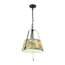 Two Light Pendant<br /><span style="color:#4AB0CE;">Entrega: 4-10 dias en USA</span><br /><span style="color:#4AB0CE;font-size:60%;">PREGUNTE POR ENTREGA EN PANAMA</span><br />Collection: Scout<br />Finish: Matte Black/Green Linen