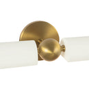Two Light Picture Light<br /><span style="color:#4AB0CE;">Entrega: 1-2 semanas en USA</span><br /><span style="color:#4AB0CE;font-size:60%;">PREGUNTE POR ENTREGA EN PANAMA</span><br />Collection: Cole<br />Finish: Brushed Gold/White