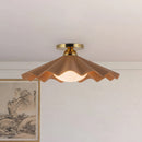 One Light Semi-Flush Mount<br /><span style="color:#4AB0CE;">Entrega: 4-10 dias en USA</span><br /><span style="color:#4AB0CE;font-size:60%;">PREGUNTE POR ENTREGA EN PANAMA</span><br />Collection: Furrow<br />Finish: Peach