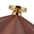 One Light Semi-Flush Mount<br /><span style="color:#4AB0CE;">Entrega: 4-10 dias en USA</span><br /><span style="color:#4AB0CE;font-size:60%;">PREGUNTE POR ENTREGA EN PANAMA</span><br />Collection: Furrow<br />Finish: Burgundy