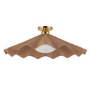 One Light Semi-Flush Mount<br /><span style="color:#4AB0CE;">Entrega: 4-10 dias en USA</span><br /><span style="color:#4AB0CE;font-size:60%;">PREGUNTE POR ENTREGA EN PANAMA</span><br />Collection: Furrow<br />Finish: Peach