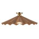 One Light Semi-Flush Mount<br /><span style="color:#4AB0CE;">Entrega: 4-10 dias en USA</span><br /><span style="color:#4AB0CE;font-size:60%;">PREGUNTE POR ENTREGA EN PANAMA</span><br />Collection: Furrow<br />Finish: Peach