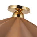 One Light Semi-Flush Mount<br /><span style="color:#4AB0CE;">Entrega: 4-10 dias en USA</span><br /><span style="color:#4AB0CE;font-size:60%;">PREGUNTE POR ENTREGA EN PANAMA</span><br />Collection: Furrow<br />Finish: Peach