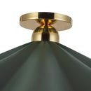 Alora - SF354125PGN - One Light Semi-Flush Mount - Furrow - Pine Green