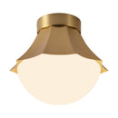 One Light Semi-Flush Mount<br /><span style="color:#4AB0CE;">Entrega: 3-4 semanas en USA</span><br /><span style="color:#4AB0CE;font-size:60%;">PREGUNTE POR ENTREGA EN PANAMA</span><br />Collection: Shelton<br />Finish: Brushed Gold