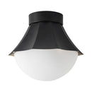 One Light Semi-Flush Mount<br /><span style="color:#4AB0CE;">Entrega: 3-4 semanas en USA</span><br /><span style="color:#4AB0CE;font-size:60%;">PREGUNTE POR ENTREGA EN PANAMA</span><br />Collection: Shelton<br />Finish: Matte Black