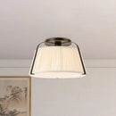 Alora - SF675213MBWL - One Light Semi-Flush Mount - Scout - Matte Black/White Linen