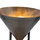 One Light Table Lamp<br /><span style="color:#4AB0CE;">Entrega: 4-10 dias en USA</span><br /><span style="color:#4AB0CE;font-size:60%;">PREGUNTE POR ENTREGA EN PANAMA</span><br />Collection: Versus<br />Finish: Aged Steel