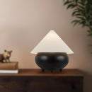 Alora - TL453017MBWL - One Light Table Lamp - Rowan - Matte Black/White Linen